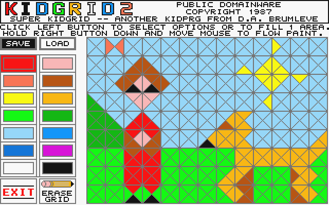 Kidgrid II atari screenshot